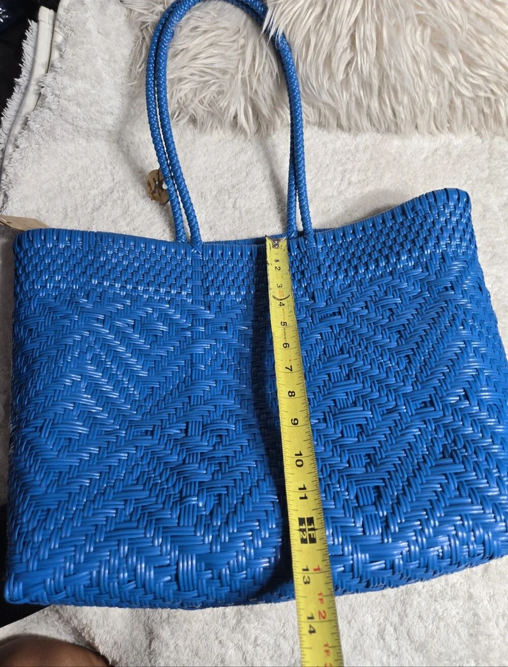 Maria Victoria Azucena Tall PVC Tote Bag Made New